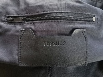 Topshop wygodna skórzana torebka na ramię