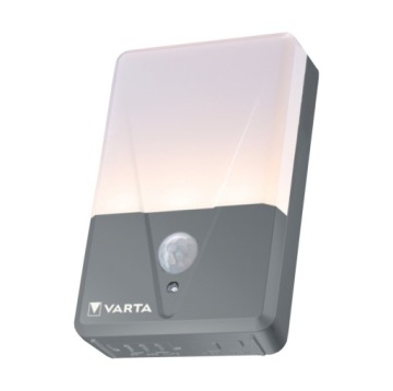 LAMPKA ZEWNĘTRZNA LED Z CZUJNIKIEM RUCHU NA TARAS BALKON VARTA + BATERIE