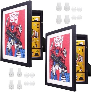 2x RAMKA NA OBRAZKI I ZDJĘCIA DLA DZIECI OTWIERANA ARTYSTYCZNA A4 35x29 cm