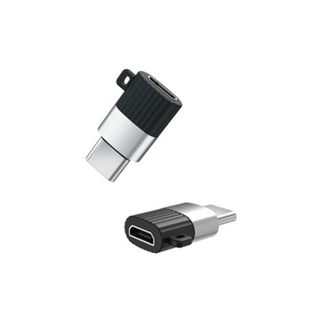 XO adapter przejściówka NB149-C USB-C - microUSB czarny