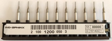 Wiertła kręte pełnowęglikowe 1,20mm PCB 3,175mm
