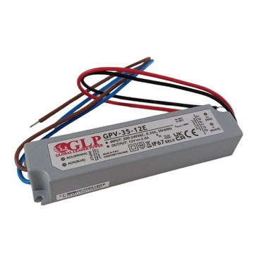GLP ZASILACZ WODOODPORNY DO LED IP67 GPV-35-12E 36W 12V