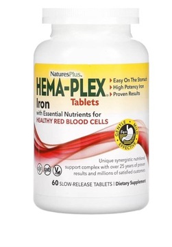 Hema Plex iron żelazo o przedłużonym działaniu 60 kpl wolno uwalniające