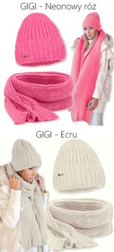 ТЕПЛЫЙ КОМПЛЕКТ ШАПКА + ШАРФ ШАРФ ПОЛЬСКИЕ ЦВЕТА