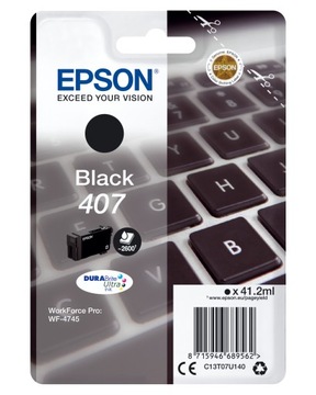 Чернила EPSON T07U1 BLACK для WF-4745 ORIGINAL 407