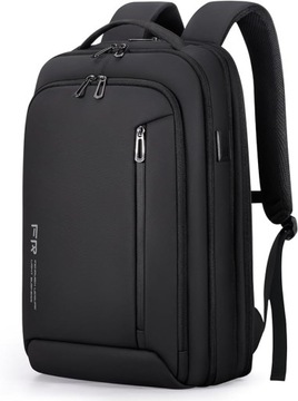 PLECAK PODRÓŻNY do Samolotu Biznesowy z Portem USB Odporny czarny 28-38 L