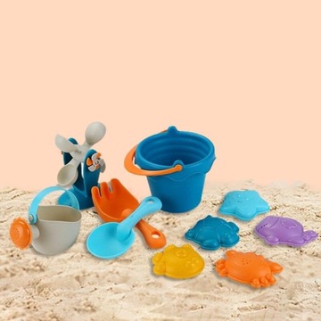 Набор SAND TOYS для игры в песочнице, ВЕДРО, ЛОПАТА, ЛЕЙКА.