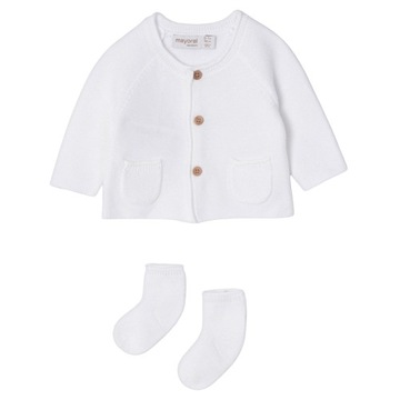 SWETER DZIECIĘCY MAYORAL biały 1346 roz. 75cm