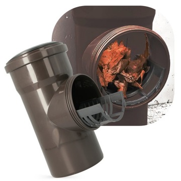 GUTTER CLEANER 110 Резервуар для отстоя желоба Проверка водосточной трубы С РЕДУКЦИОННЫМ ФИЛЬТРОМ