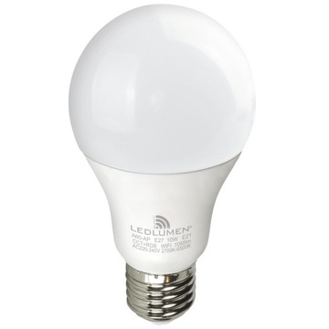 E27 A60 Светодиодная лампа 10 Вт=75 Вт 1055 лм RGB CCT 240° с регулируемой яркостью WIFI TUYA SMART