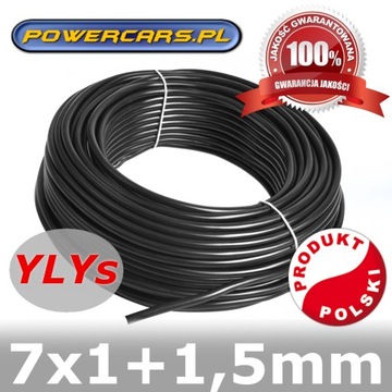 7x1+1,5 przewód kabel 8 żyłowy żył lawety przyczep