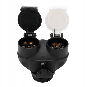 ПЕРЕХОДНИК ВИЛКИ И РОЗЕТКИ 13-7 КОНТАКТОВ ТИП N/S ДЛЯ ДЕРЕВЯННОГО ПРИЦЕПА