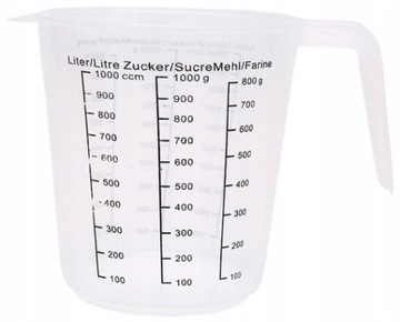 MIARKA KUCHENNA KUBEK Z PODZIAŁKĄ DZBANEK 2,5L