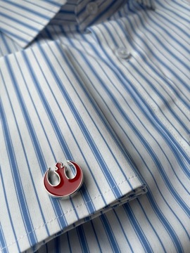 Srebrne spinki do mankietów koszuli EXC Jedi Yoda Star Wars Gwiezdne Wojny