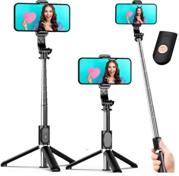 SELFIE STICK TRIPOD STATYW DO TELEFONU BLUETOOTH Kijek Statyw Bluetooth