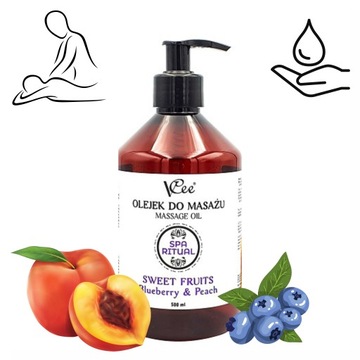 OLEJEK DO MASAŻU NATURAL VCee SWEET FRUITS 500 ml
