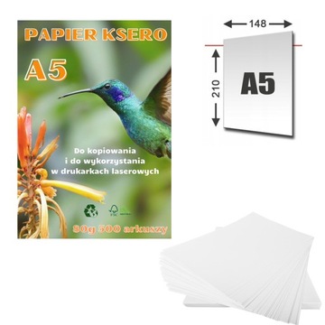 PAPIER BIUROWY OFIMAX format A5 ZESZYTOWY 500 arkuszy 80g