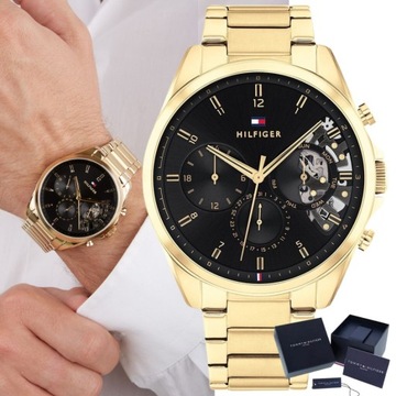 ZEGAREK MĘSKI Tommy Hilfiger 1710447 Baker Open Heart POMYSŁ NA PREZENT