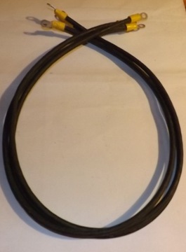 przewód 1,1 m zwora złączka 1 x 25mm2 LgY 25 mm2 zakuty 8/8 mm