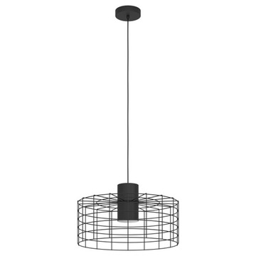 Lampa wisząca Eglo Milligan czarna e27 48cm 110 cm