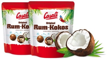 DRAŻE KOKOSOWE Z RUMEM! 175 g.