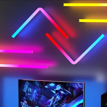 Умные светодиодные панели 3+2 LIGHTBAR RGBIC WiFi GLIDE WALL Настенный светильник