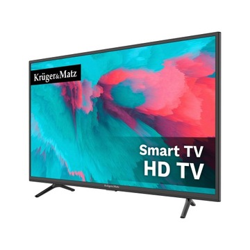 TELEWIZOR 32'' KRUGER&MATZ LED HD DVB-T2 NETFLIX YOUTUBE SMART TV WI-FI