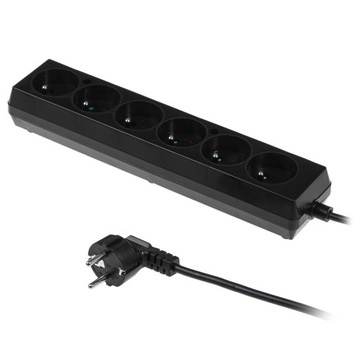 Przedłużacz sześciokrotny PS-670/2,0m 100% POLSKI , 6-gniazd , uziemienie