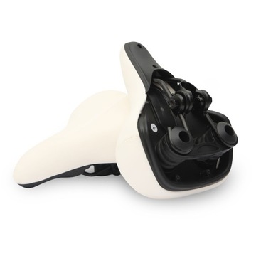 Siodełko rowerowe białe ONYX Citi elastomer