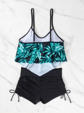 КУПАЛЬНИК ИЗ ДВУХ ЧАСТЕЙ, УДОБНЫЕ ГИБКИЕ ШОРТЫ БОЛЬШОГО РАЗМЕРА XXL 44