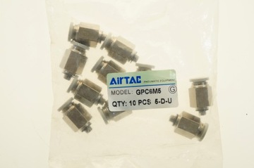 Złączka wtykowa prosta z uszczelką AIRTAC GPC6M5 M5-6