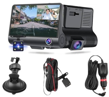 ZESTAW: WIDEOREJESTRATOR 3w1 FullHD 1080p + KARTA PAMIĘCI 32GB