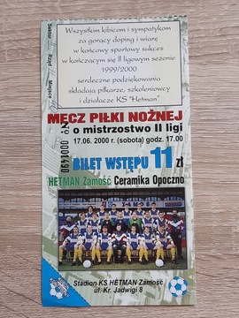 Hetman Zamość - Ceramika Opoczno , rok 2000