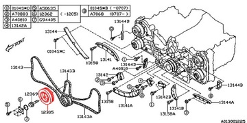 SUBARU KOLO ŘEMENICE KLIKOVÉ HŘÍDELE OJNICE EZ36D 3.6L H6