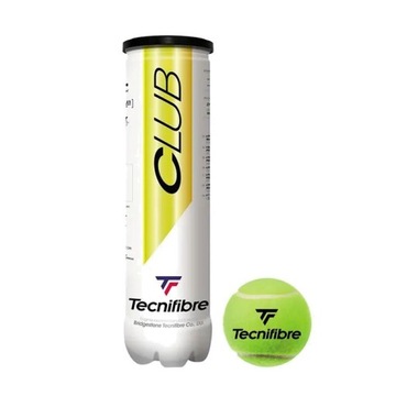 Piłki tenisowe Tecnifibre Club Pet 4 szt. żółte