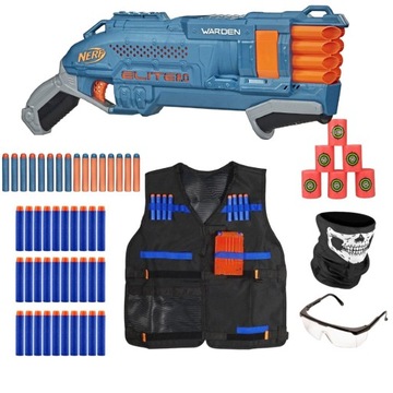 NERF PISTOLET ELITE 2.0 SHOTGUN WARDEN DB-8 BLASTER ZESTAW MEGA DODATKÓW