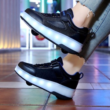 РОЛИКОВЫЕ ТУФЛИ РОЛИКОВЫЕ ТУФЛИ ЧЕРНЫЕ LED ROLLER РОЛИКИ РОЛИКИ ИЗ ПОЛЬШИ