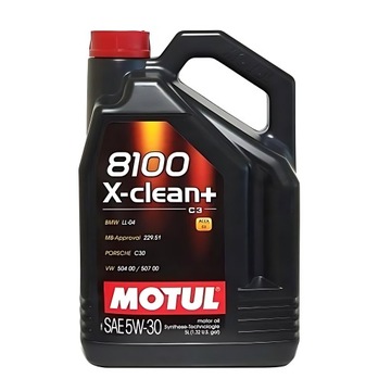 OLEJ SILNIKOWY 5W-30 MOTUL 8100 X-CLEAN+ 5L - SYNTETYCZNY OLEJ