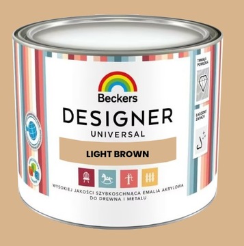 Emalia akrylowa Beckers Designer 0,5l Light Brown