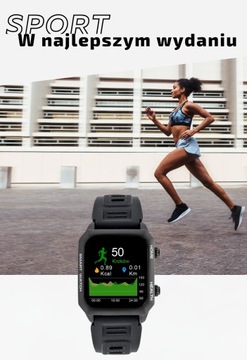 ZEGAREK SMARTWATCH Z CIŚNIENIOMIERZEM PULSOKSYMETR TEMPERATURA PULSOMIERZ