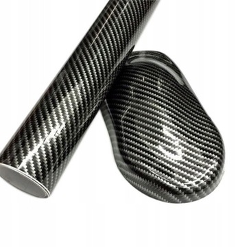 ШПОН УГЛЕРФОЛЬГА 5D ГЛЯНЦЕВЫЙ ЧЕРНЫЙ 152 x 50 см