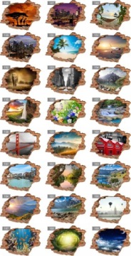 ЖИВОТНЫЕ Собаки Кошки Выбор 3D наклеек на стену