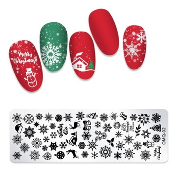 Пластина для стемпинга ногтей SNOWFLAKES