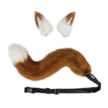 Wilcze Uszy Ogon Zestaw Cosplay Furry dla
