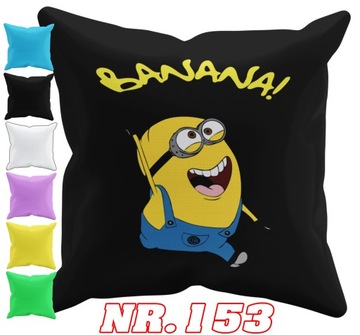 POSZEWKA NA PODUSZKĘ JAŚKA DO PRZEDSZKOLA MINIONKI + IMIĘ GRATIS