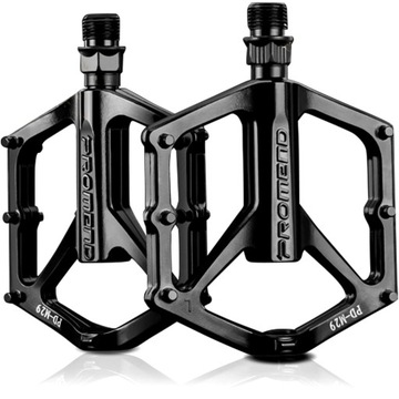Платформенные велосипедные педали для треккинговых велосипедов MTB, алюминий, черные, легкие