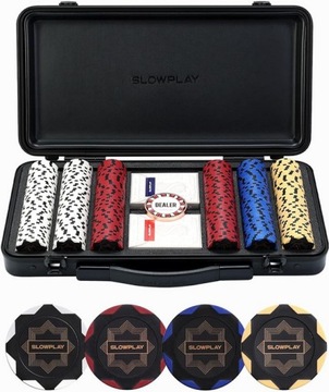 Profesjonalny Zestaw Pokerowy SlowPlay 300szt