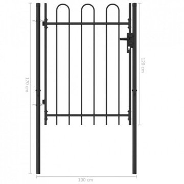FURTKA OGRODZENIOWA BRAMKA SIATKA STALOWA 1x1,2 m