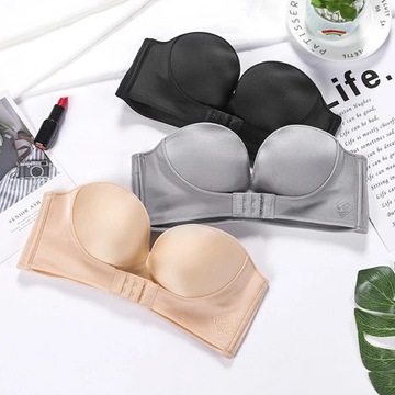 Strapless invisible bra front button sexy seamless