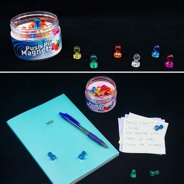 56 красочных магнитов для платы 7 различных цветов сильные высокие каблуки Ø11 мм